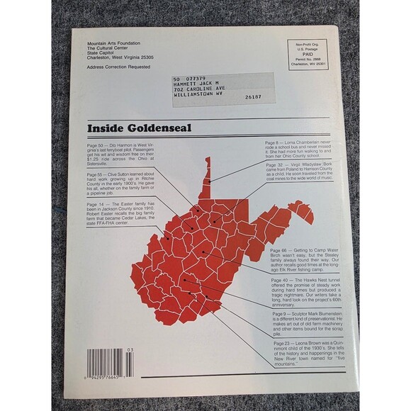 Goldenseal Magazine Fall 1990 Vol 16 No 3 West Virginia Traditional Life - Picture 3 of 5